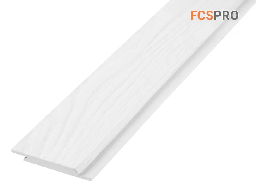 Фиброцементный сайдинг FCSPRO Click Shtil F01 (Белый минерал) купить в Новосибирске