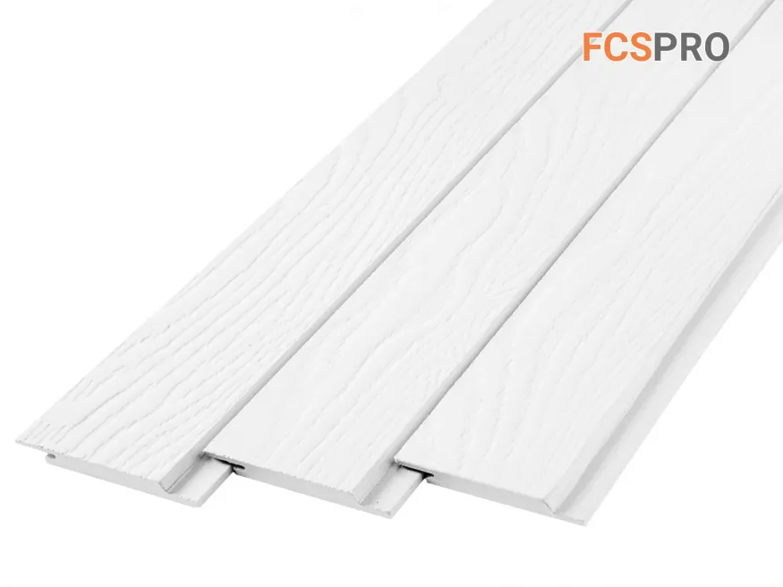 Фиброцементный сайдинг FCSPRO Click Shtil F01 (Белый минерал) купить в Новосибирске