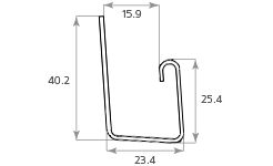 J-профиль Tecos Ardennes, Белый купить в Новосибирске
