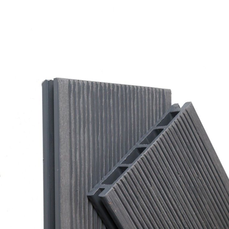 Террасная доска Экодекинг Титан 3D, Серый купить в Новосибирске
