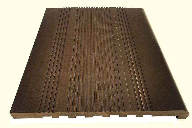 Ступени из ДПК NanoWood - Шоколад, 20 мм, полнотелые купить в Новосибирске