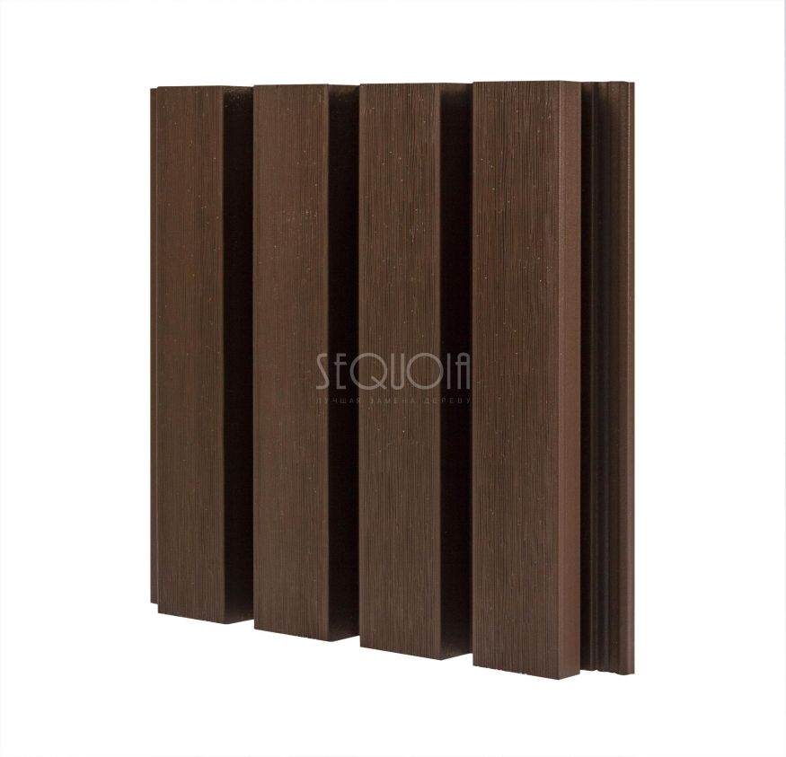 Доска фасадная SEQUOIA co-extrusion Коричневая купить в Новосибирске