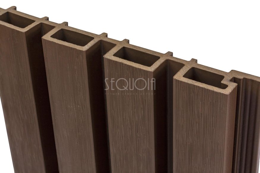 Доска фасадная SEQUOIA co-extrusion Коричневая купить в Новосибирске