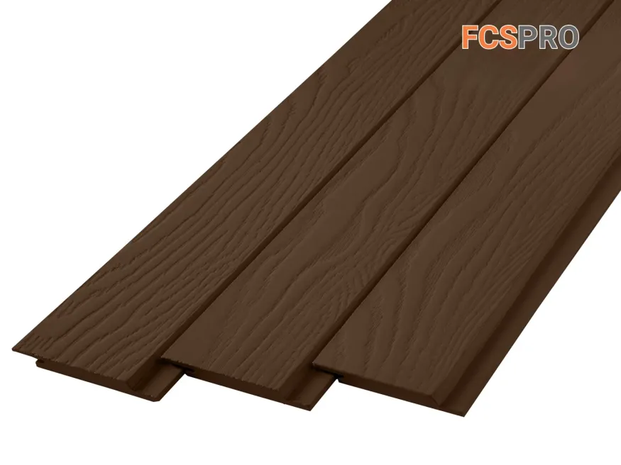 Фиброцементный сайдинг FCSPRO Click Shtil F21 (Коричневая глина) купить в Новосибирске