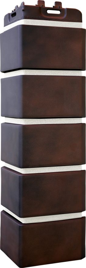 Угол наружный Grand Line, Клинкерный кирпич Design Plus, Кофе с белым швом купить в Новосибирске