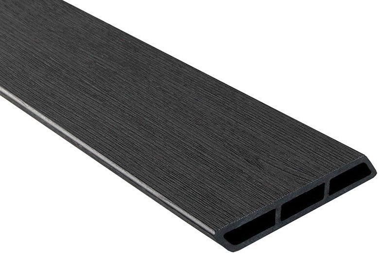 Доска Ромбус 3D ДПК Outdoor STORM BLACK черного цвета купить в Новосибирске