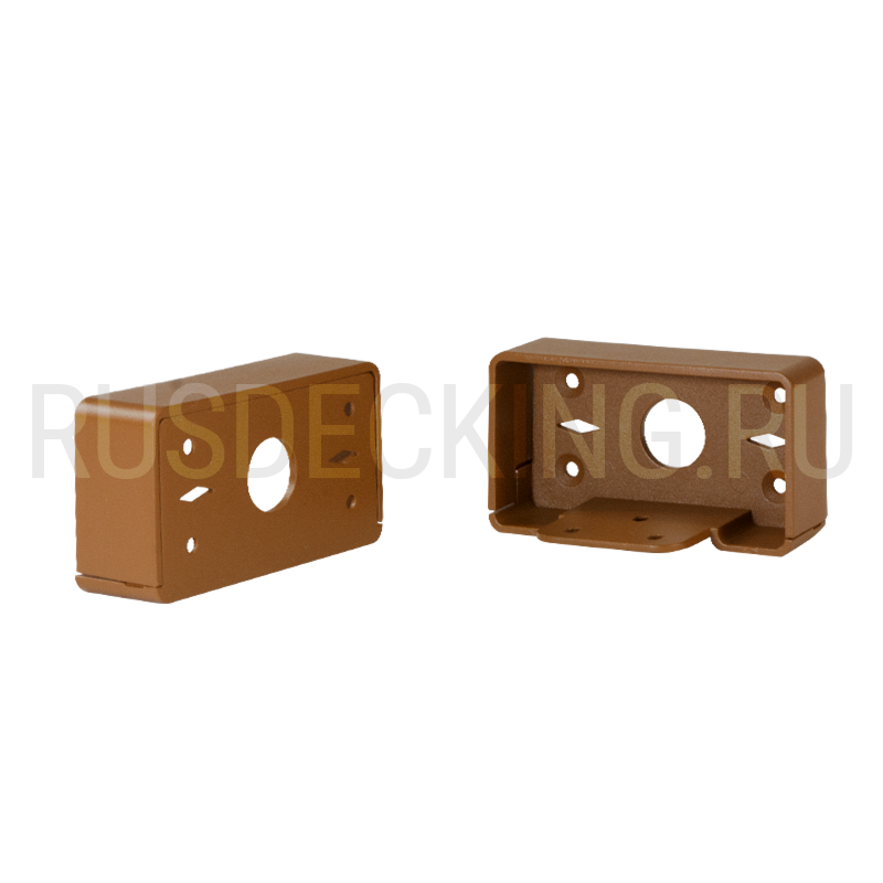 Комплект крепления перил прямое RusDecking Unodeck Орех купить в Новосибирске