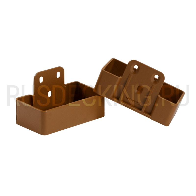 Комплект крепления перил прямое RusDecking Unodeck Орех купить в Новосибирске