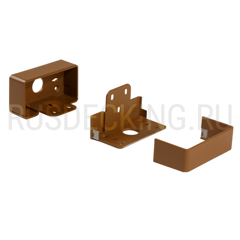 Комплект крепления перил прямое RusDecking Unodeck Орех купить в Новосибирске