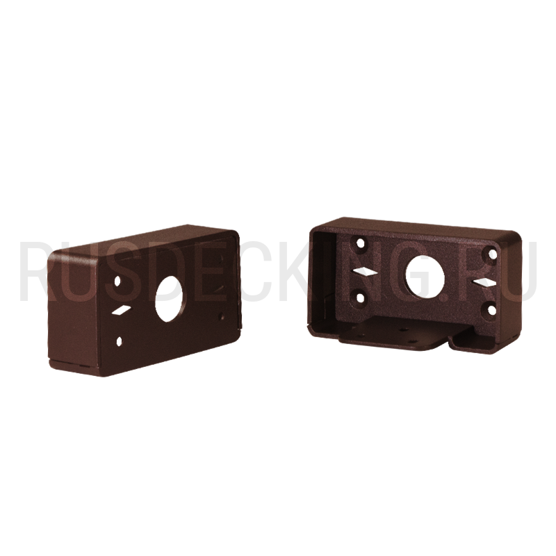 Комплект крепления перил прямое RusDecking Unodeck Венге купить в Новосибирске
