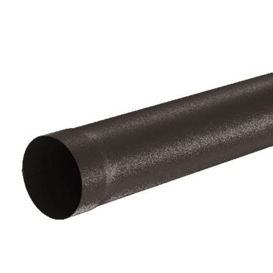 Водосточная труба Aquasystem RR 32, тёмно-коричневая матовая, 1.00 м, 150/100. купить в Новосибирске