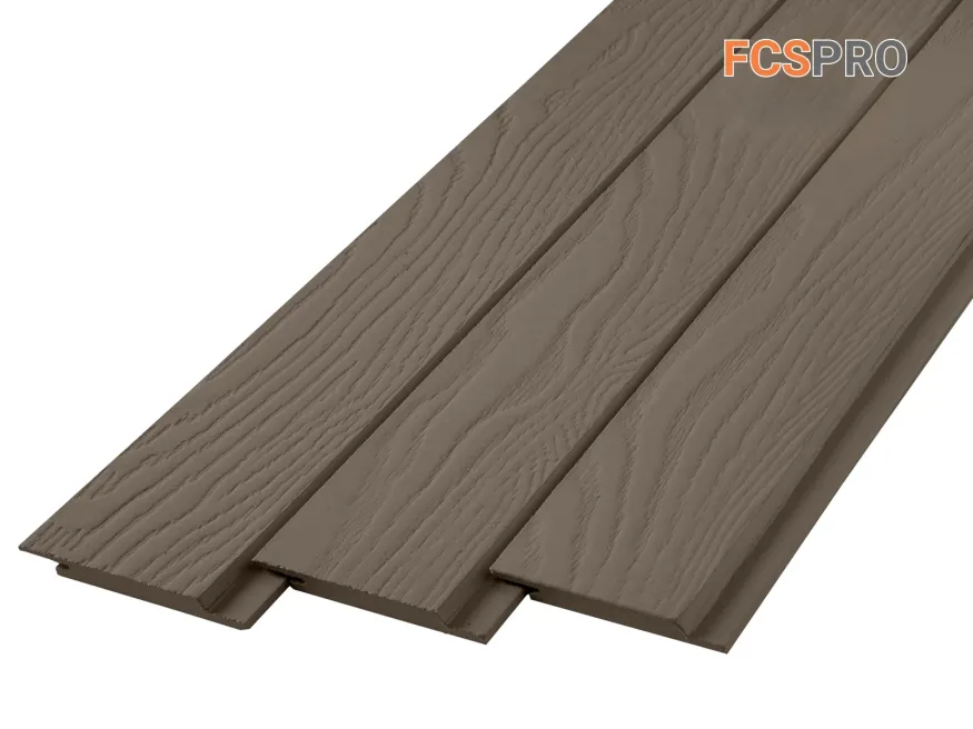 Фиброцементный сайдинг FCSPRO Click Shtil F64 (Серая глина) купить в Новосибирске