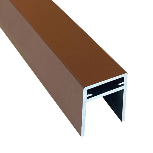 Алюминиевый П-профиль EasyDecking Коричневый купить в Новосибирске