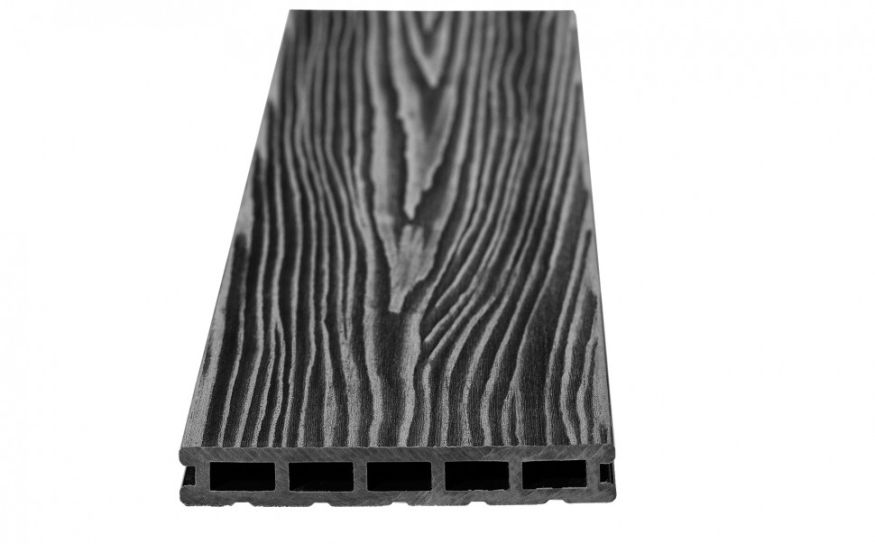 Террасная доска ДПК RusDecking Unodeck Mogano - Графит купить в Новосибирске