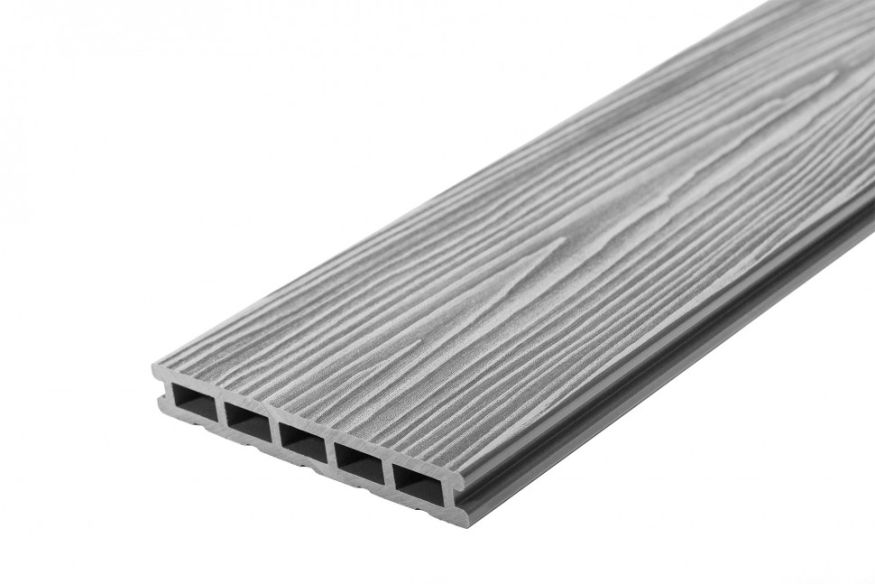 Террасная доска ДПК RusDecking Unodeck Mogano - Серый купить в Новосибирске