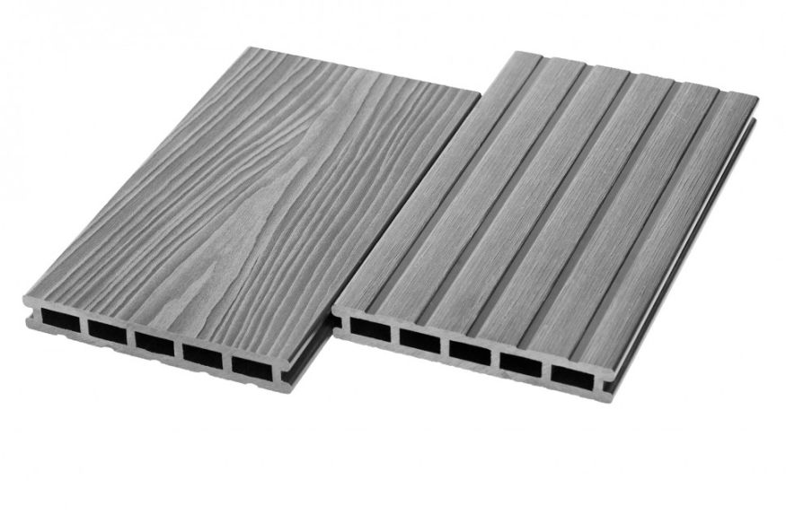 Террасная доска ДПК RusDecking Unodeck Mogano - Серый купить в Новосибирске