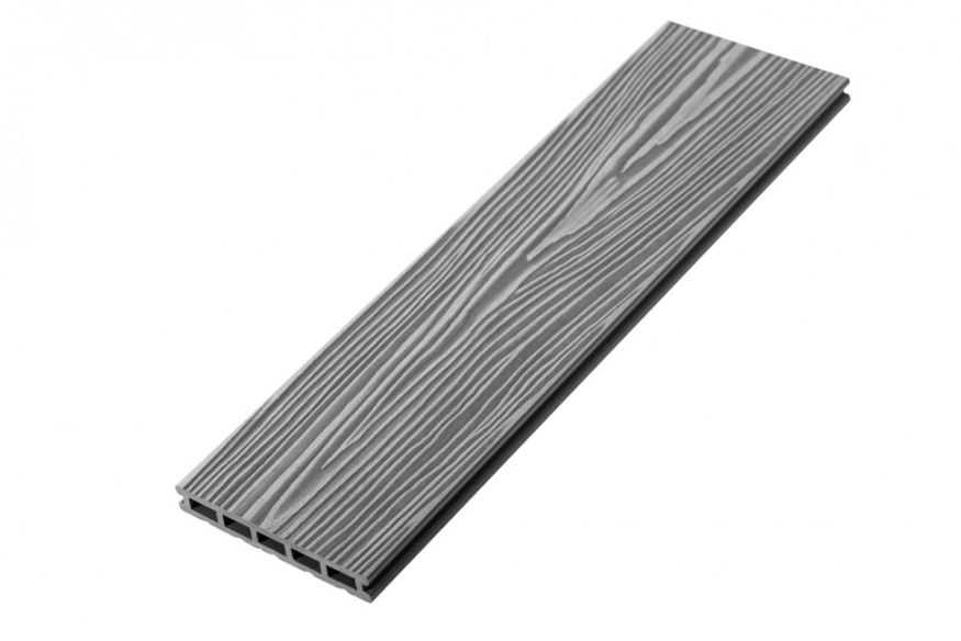 Террасная доска ДПК RusDecking Unodeck Mogano - Серый купить в Новосибирске