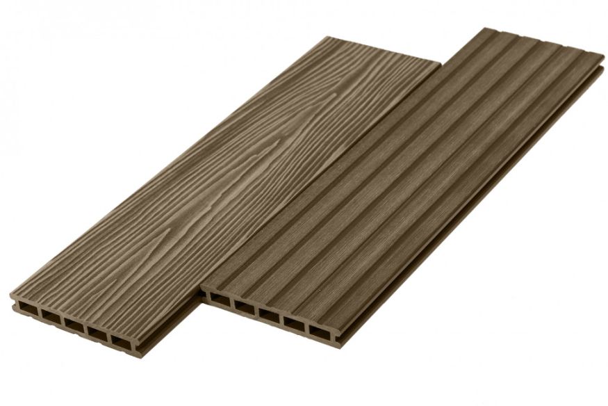 Террасная доска ДПК RusDecking Unodeck Mogano - Орех купить в Новосибирске