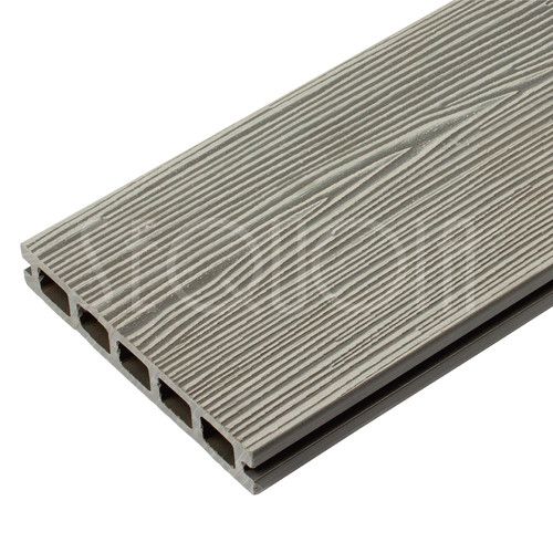 Доска террасная ДПК SEQUOIA, DUAL 3D WOOD, GRAY купить в Новосибирске