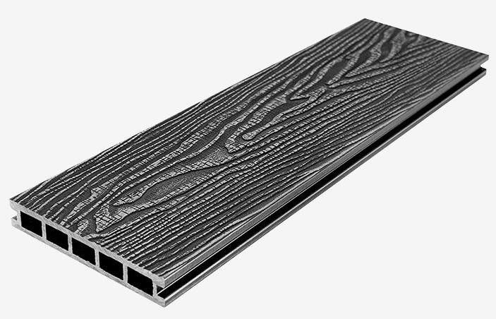 Террасная доска ДПК RusDecking Unodeck Vintage - Графит купить в Новосибирске
