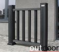 Ограждение из ДПК Outdoor Classic 3D STORM черного цвета купить в Новосибирске