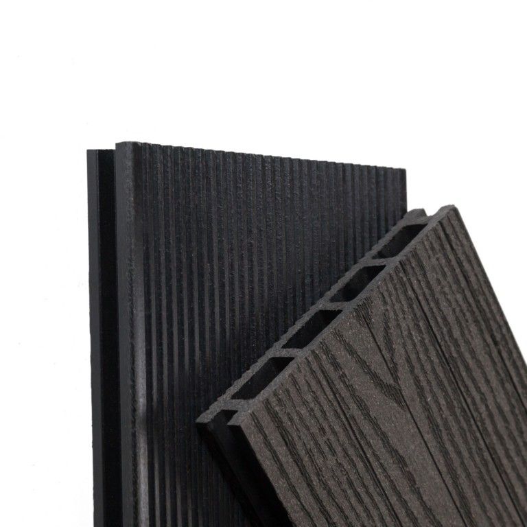 Террасная доска Ecodecking Техно плюс Графит купить в Новосибирске