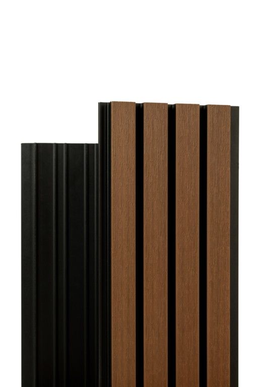 Реечная фасадная панель Ecodecking Скай Коэкструзия Тик купить в Новосибирске
