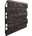 Фасадная панель Fineber, 3D Скол, Тёмный коричневый купить в Новосибирске
