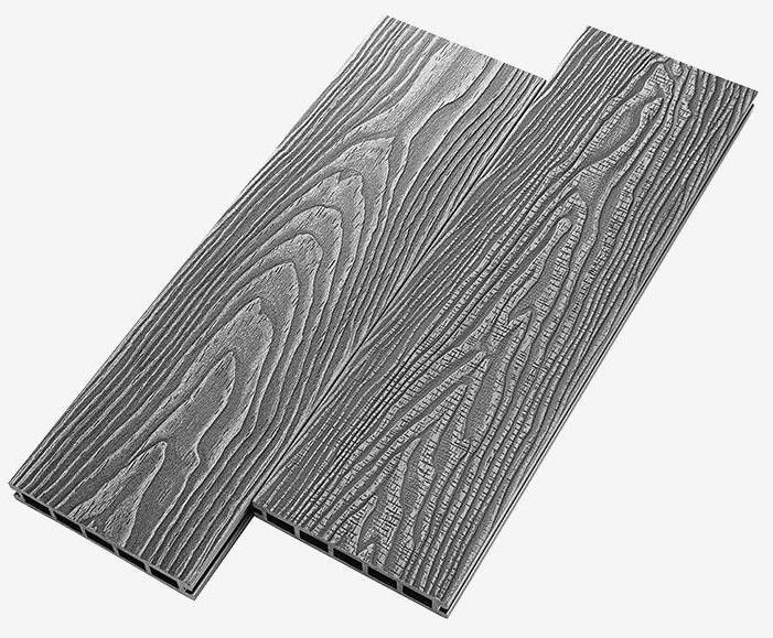 Террасная доска ДПК RusDecking Unodeck Vintage - Серый купить в Новосибирске