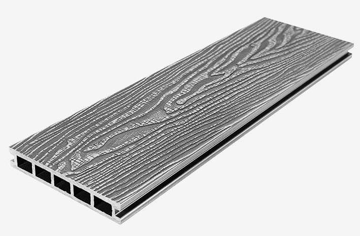 Террасная доска ДПК RusDecking Unodeck Vintage - Серый купить в Новосибирске