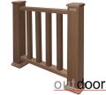 Ограждение из ДПК Outdoor Classic 3D STORM в коричневом миксе. купить в Новосибирске