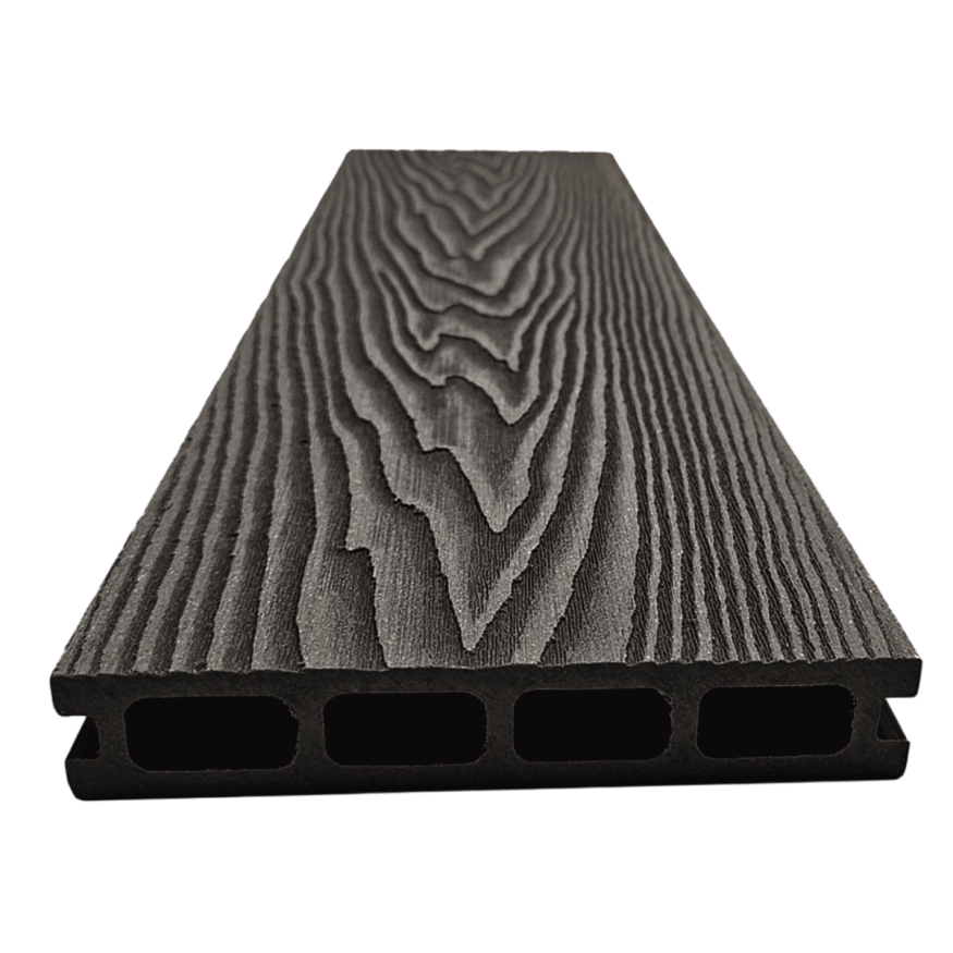 Террасная доска ДПК NanoWood 3D Double Антрацит купить в Новосибирске