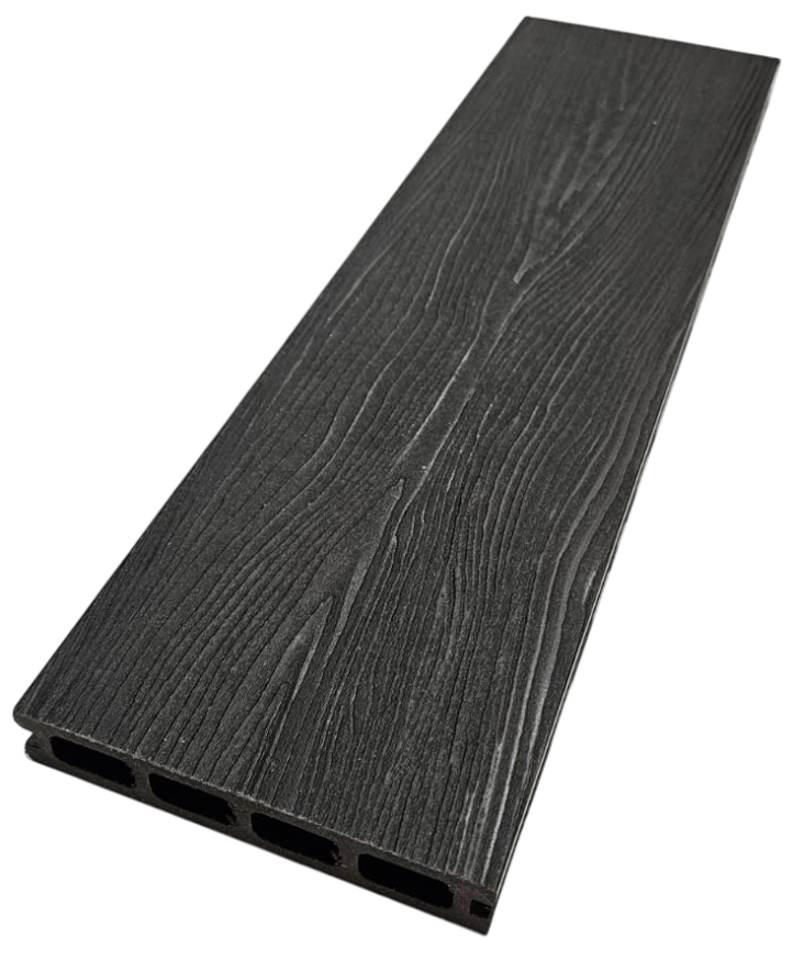 Террасная доска ДПК NanoWood 3D Double Антрацит купить в Новосибирске