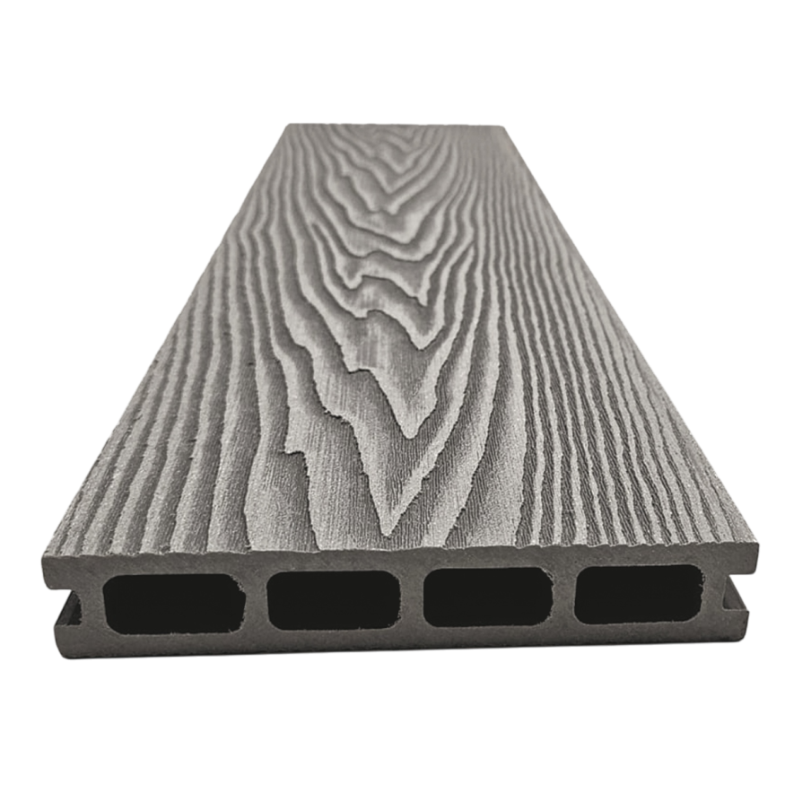 Террасная доска ДПК NanoWood 3D Double Серый купить в Новосибирске