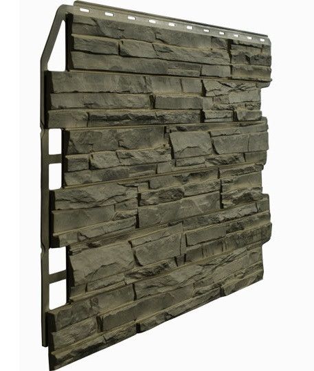 Фасадная панель Fineber, Скол 3D, Цвет Дымчатый купить в Новосибирске
