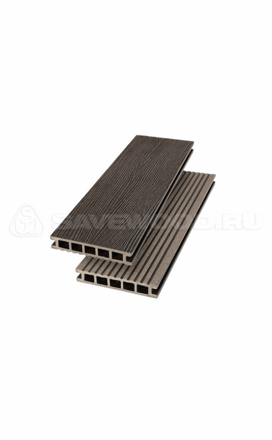 Террасная доска ДПК SaveWood, SW Ornus (R), Темно-коричневый купить в Новосибирске
