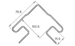 Наружный угол Tecos Ardennes Белый купить в Новосибирске