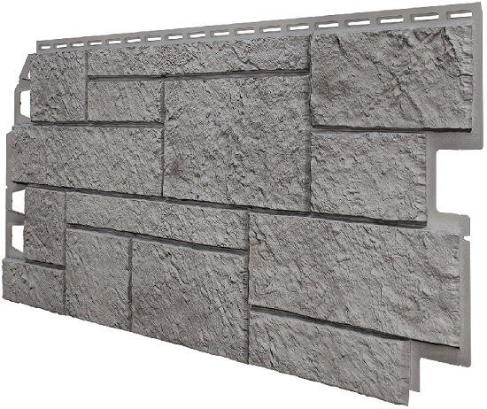 Фасадная панель VOX Sandstone (Сандстоун) светло-серого цвета купить в Новосибирске