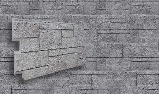 Фасадная панель VOX Sandstone (Сандстоун) светло-серого цвета купить в Новосибирске