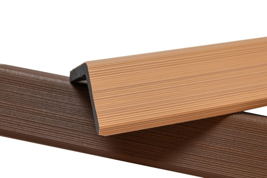 Уголок торцевой Ecodecking Скай коэкструзия Бук купить в Новосибирске