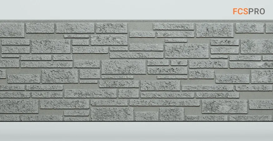 Фиброцементные панели FCS Simple АА1 (под камень) купить в Новосибирске