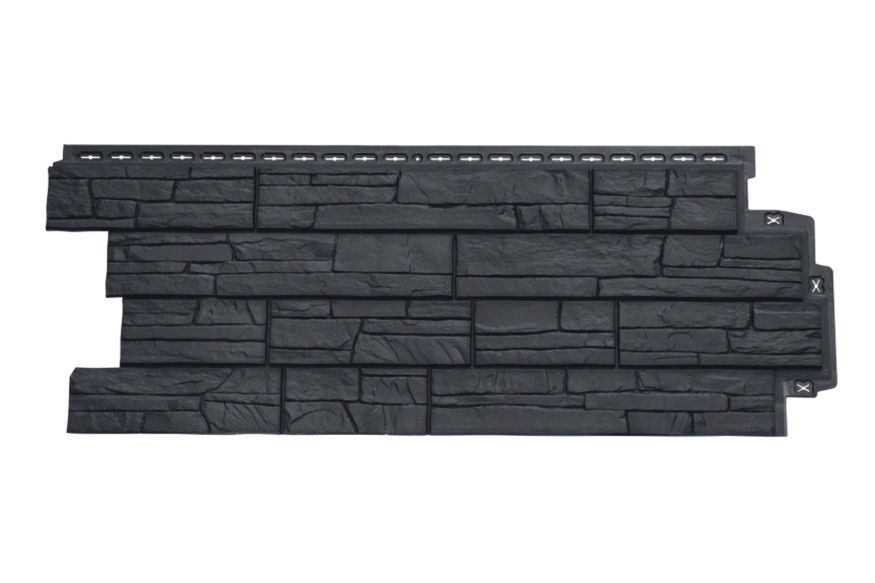 Фасадная панель Grand Line, Сланец Classic, Графит купить в Новосибирске