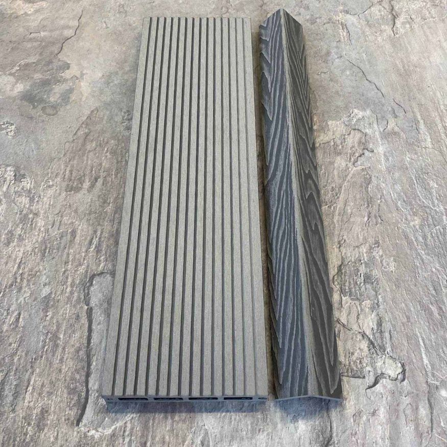 Террасная доска ДПК EasyDecking, Wood-X, Серый купить в Новосибирске