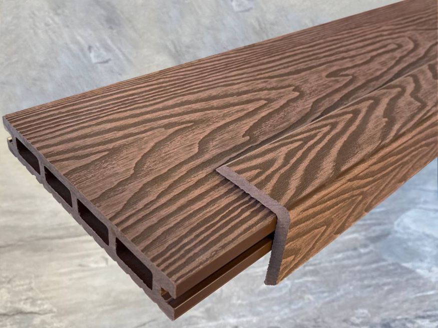 Террасная доска ДПК EasyDecking, Wood-X, Коричневый купить в Новосибирске