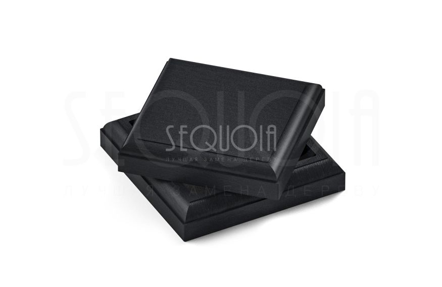 Комплект крышка и юбка для столба SEQUOIA BLACK купить в Новосибирске