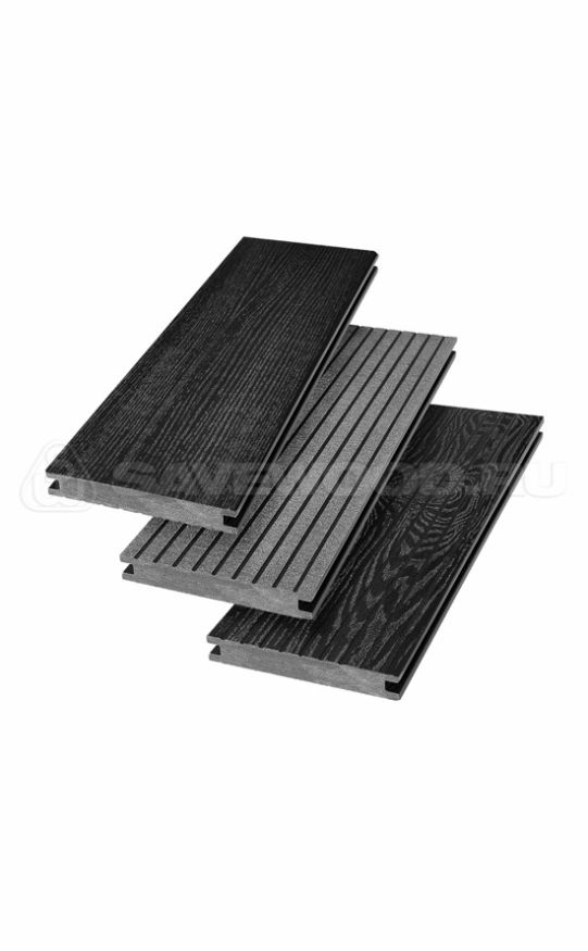 Террасная доска ДПК SaveWood, SW Fraxinus (R), Черный купить в Новосибирске