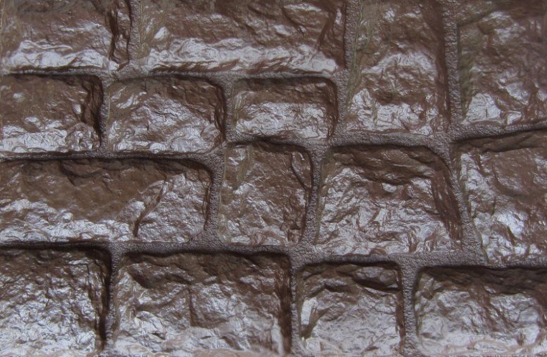 Фасадная панель Аэлит Крупный камень Коричневый купить в Новосибирске