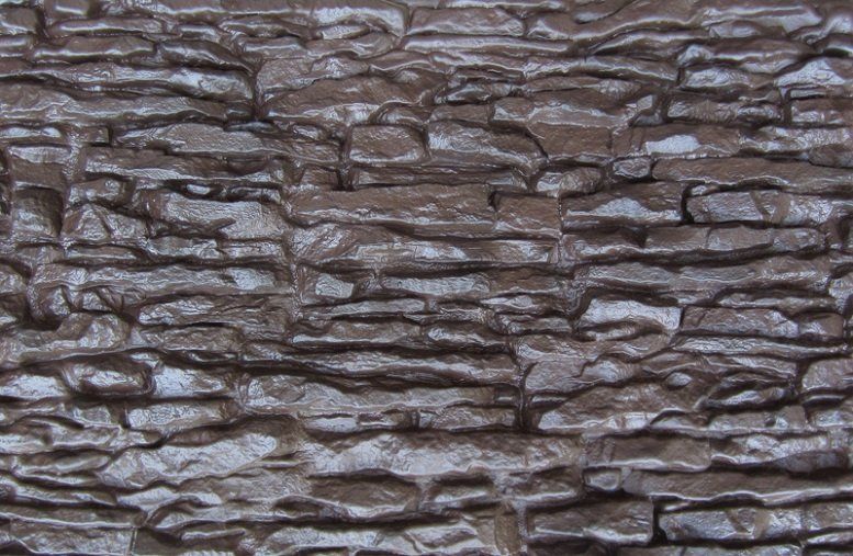 Фасадная панель Аэлит Пласт крупного формата, коричневая. купить в Новосибирске