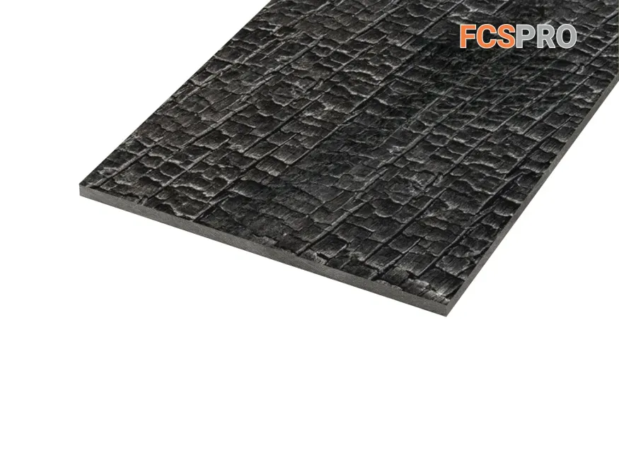 Фиброцементная панель FCSPRO Decor Wood Угольное купить в Новосибирске