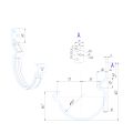 Крюк короткий усиленный модернизированный с комплектом крепления Aquasystem, RAL 7024 Тёмно-серый 150/100 купить в Новосибирске